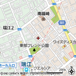 東京都江戸川区南篠崎町3丁目9周辺の地図