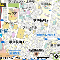 東京都新宿区歌舞伎町2丁目26-5周辺の地図