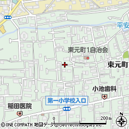 東京都国分寺市東元町1丁目35周辺の地図