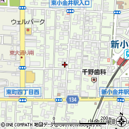 東京都小金井市東町4丁目16-35周辺の地図