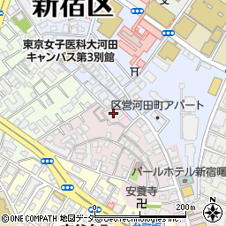 東京都新宿区住吉町15-18周辺の地図