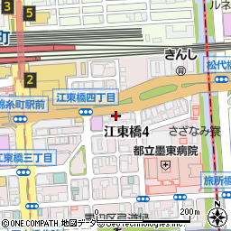 錦糸町皮膚科内科クリニック周辺の地図