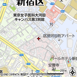 東京都新宿区住吉町15-16周辺の地図