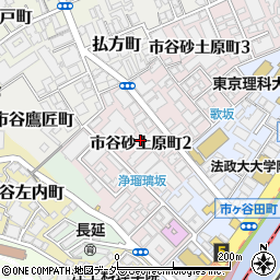 東京都新宿区市谷砂土原町2丁目周辺の地図