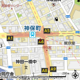 東京都千代田区神田神保町2丁目1周辺の地図