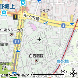 東京都中野区本町1丁目29周辺の地図