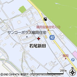 山梨県韮崎市龍岡町若尾新田696-1周辺の地図
