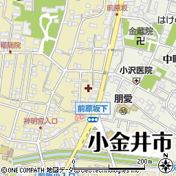 東京都小金井市前原町3丁目18-7周辺の地図