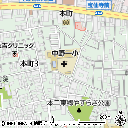 東京都中野区本町3丁目16周辺の地図