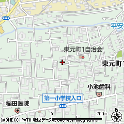 東京都国分寺市東元町1丁目35-22周辺の地図