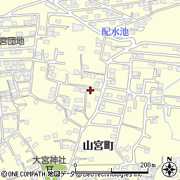 山梨県甲府市山宮町3086周辺の地図