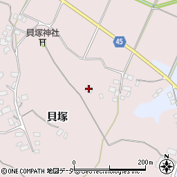 千葉県匝瑳市貝塚605周辺の地図