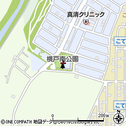 横戸南公園周辺の地図