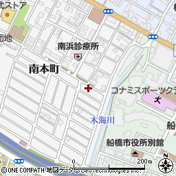 千葉県船橋市南本町38-17周辺の地図