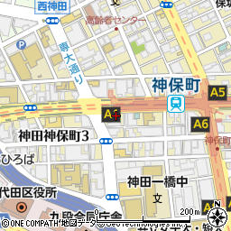 都営地下鉄東京都交通局　新宿線神保町駅定期券発売所周辺の地図