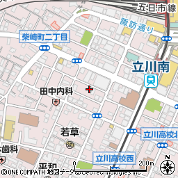 東京都立川市柴崎町2丁目12周辺の地図