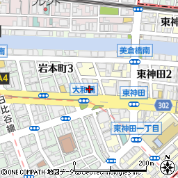 朝日信用金庫　システム部周辺の地図