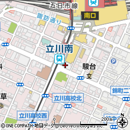 セブンイレブン立川南駅前店周辺の地図