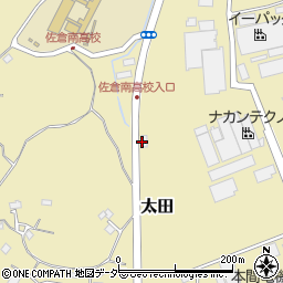 メナード化粧品　佐倉山王入口・代行店周辺の地図
