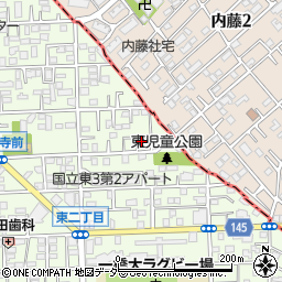東京都国立市東3丁目1-19周辺の地図