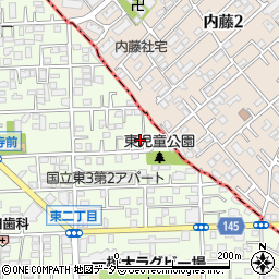 東京都国立市東3丁目1-16周辺の地図