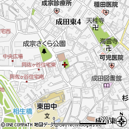 東田児童遊園トイレ周辺の地図
