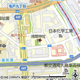 亀戸・浅間神社周辺の地図