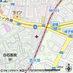 東京都中野区本町1丁目14周辺の地図