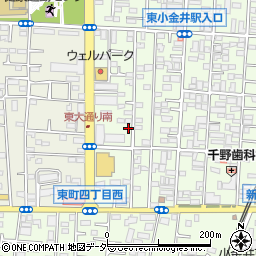 東京都小金井市東町4丁目13-38周辺の地図