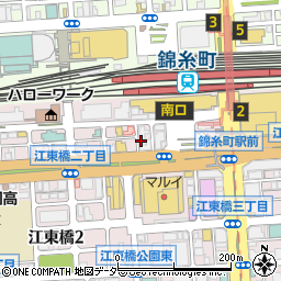 まるし 錦糸町南口店周辺の地図