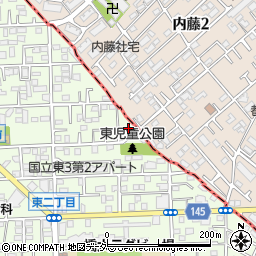 東京都国立市東3丁目1-3周辺の地図