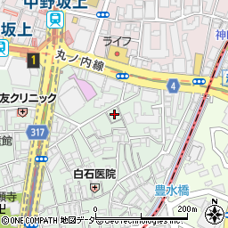 東京都中野区本町1丁目30周辺の地図