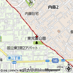東京都国立市東3丁目1-1周辺の地図
