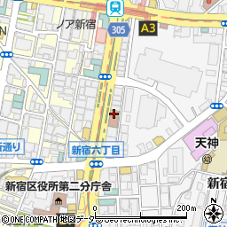 すき家新宿六丁目店周辺の地図
