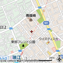 東京都江戸川区南篠崎町3丁目16-2周辺の地図