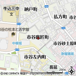 東京都新宿区市谷鷹匠町周辺の地図