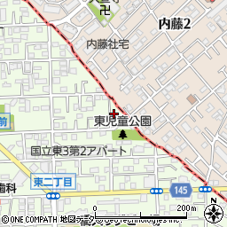 東京都国立市東3丁目1-6周辺の地図