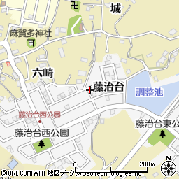 千葉県佐倉市藤治台周辺の地図