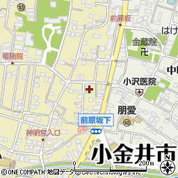 東京都小金井市前原町3丁目18-9周辺の地図