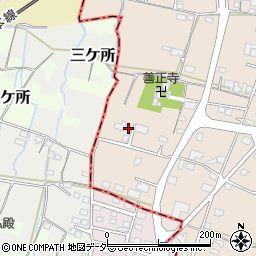 山梨県甲州市塩山下塩後316周辺の地図