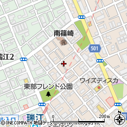 東京都江戸川区南篠崎町3丁目16-3周辺の地図