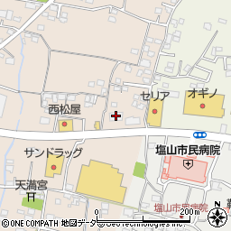 塩山富士薬局周辺の地図