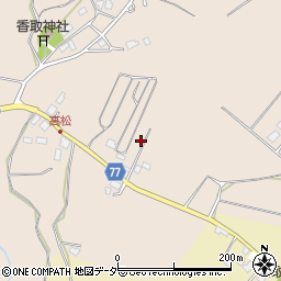 千葉県富里市高松周辺の地図