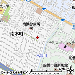千葉県船橋市南本町5周辺の地図