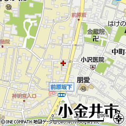 東京都小金井市前原町3丁目18-13周辺の地図