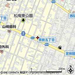 東京都杉並区松庵2丁目4-22周辺の地図
