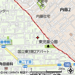 東京都国立市東3丁目1-30周辺の地図