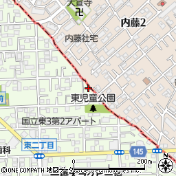 東京都国立市東3丁目1-7周辺の地図