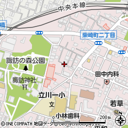 東京都立川市柴崎町2丁目17周辺の地図