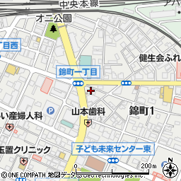 有限会社小山電気商会　錦町店周辺の地図